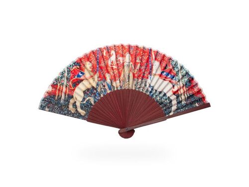 Hand fan, Dame à la Licorne