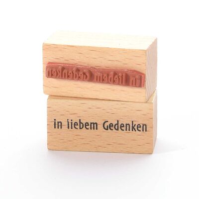 Motivstempel Titel: in liebem Gedenken