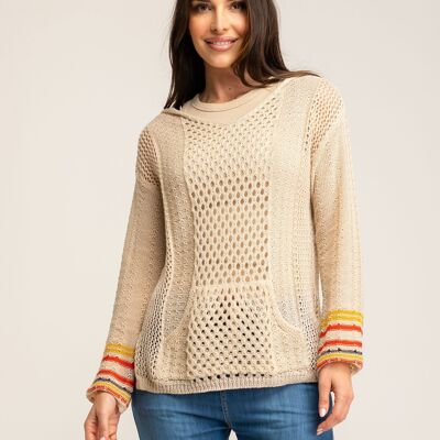 JERSEY LISO CROCHET 50% NILON 50% ACRILICO EL2611J_CRUDO