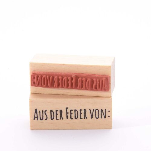 Motivstempel Titel: Aus der Feder von: