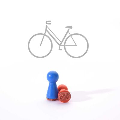 Título del sello motivo: Mini sello · Bicicleta