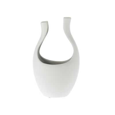 Keramik-Übertopf Orchidee, 17 x 15 x 30 cm, grau matt, 821769