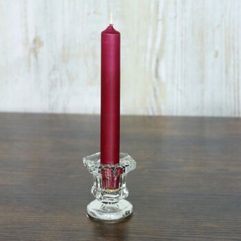 Bougies de table en cire, Ø 2 x 17,5 cm, bordeaux, 834967 2