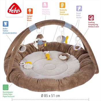 3D Activity Nest Otter – Arche de jeu particulièrement douce avec 7 jouets amovibles 4