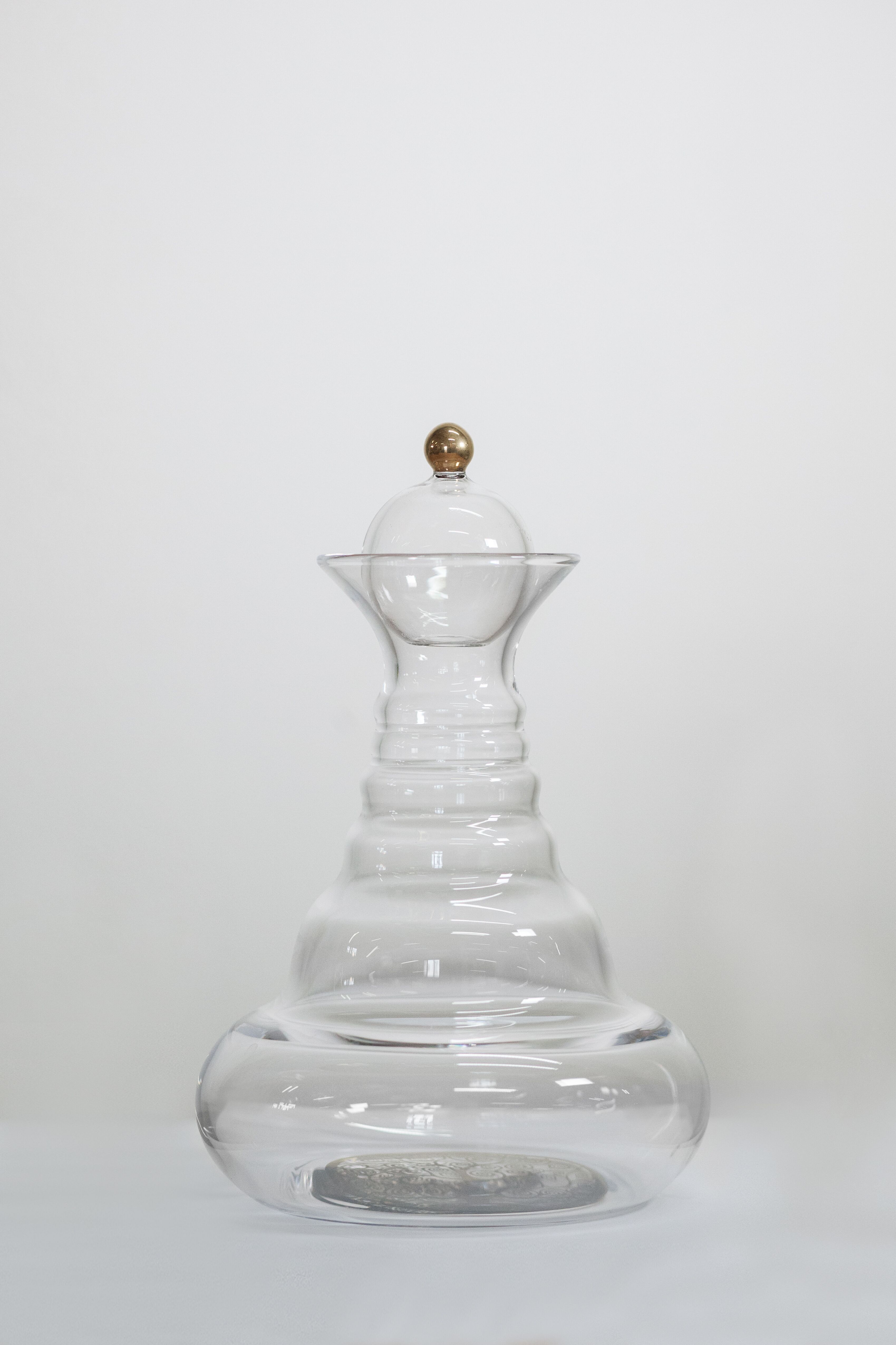 Alladin Albero della Vita Gold 1,3 litri con coperchio in vetro e pomello oro