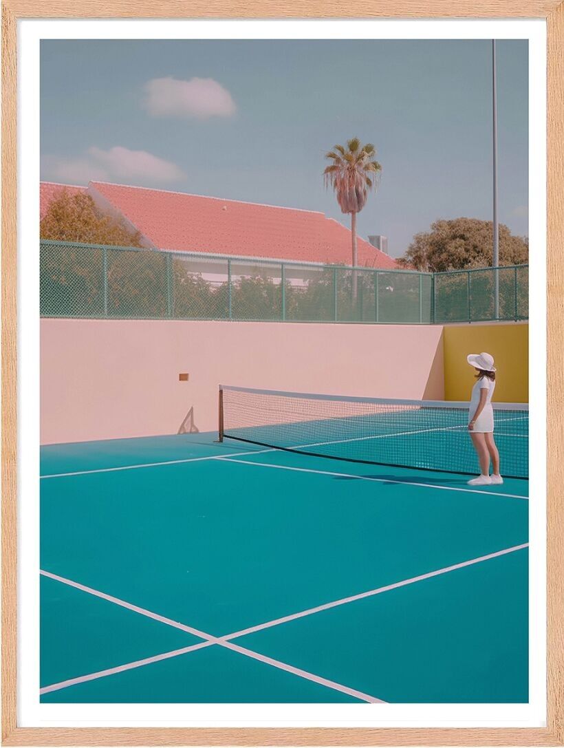 Poster - Retro Tennis 03 (30x40 cm) - Hartman AI