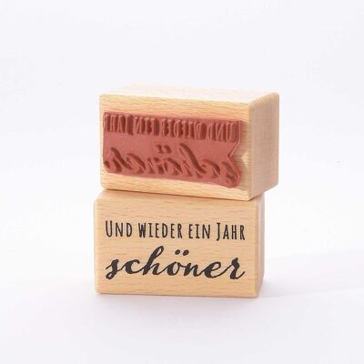 Motivstempel Titel: und wieder ein Jahr schöner