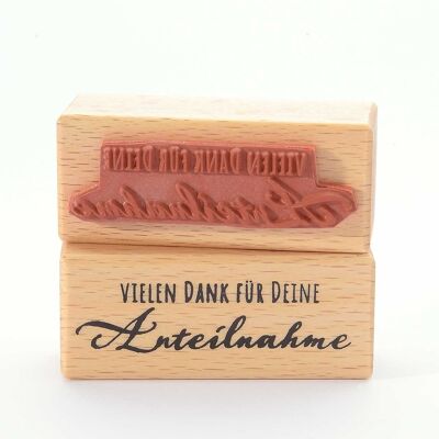 Motivstempel Titel: Vielen Dank für Deine Anteilnahme