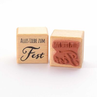 Motivstempel Titel: Alles Liebe zum Fest