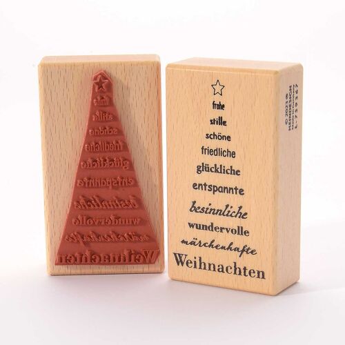 Motivstempel Titel: Frohe, stille, schöne ... Weihnachten