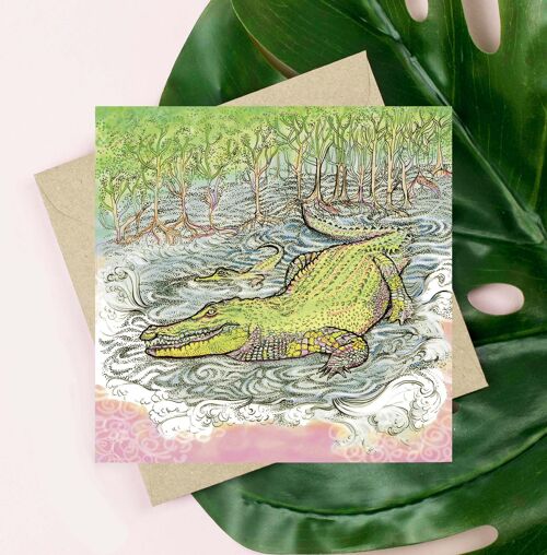 Crocodiles Greeting Card