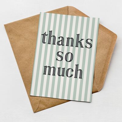 Muchas gracias tarjeta | Tarjeta de saludos de agradecimiento