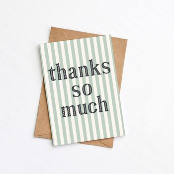 Merci beaucoup carte | Carte de voeux de remerciement 2