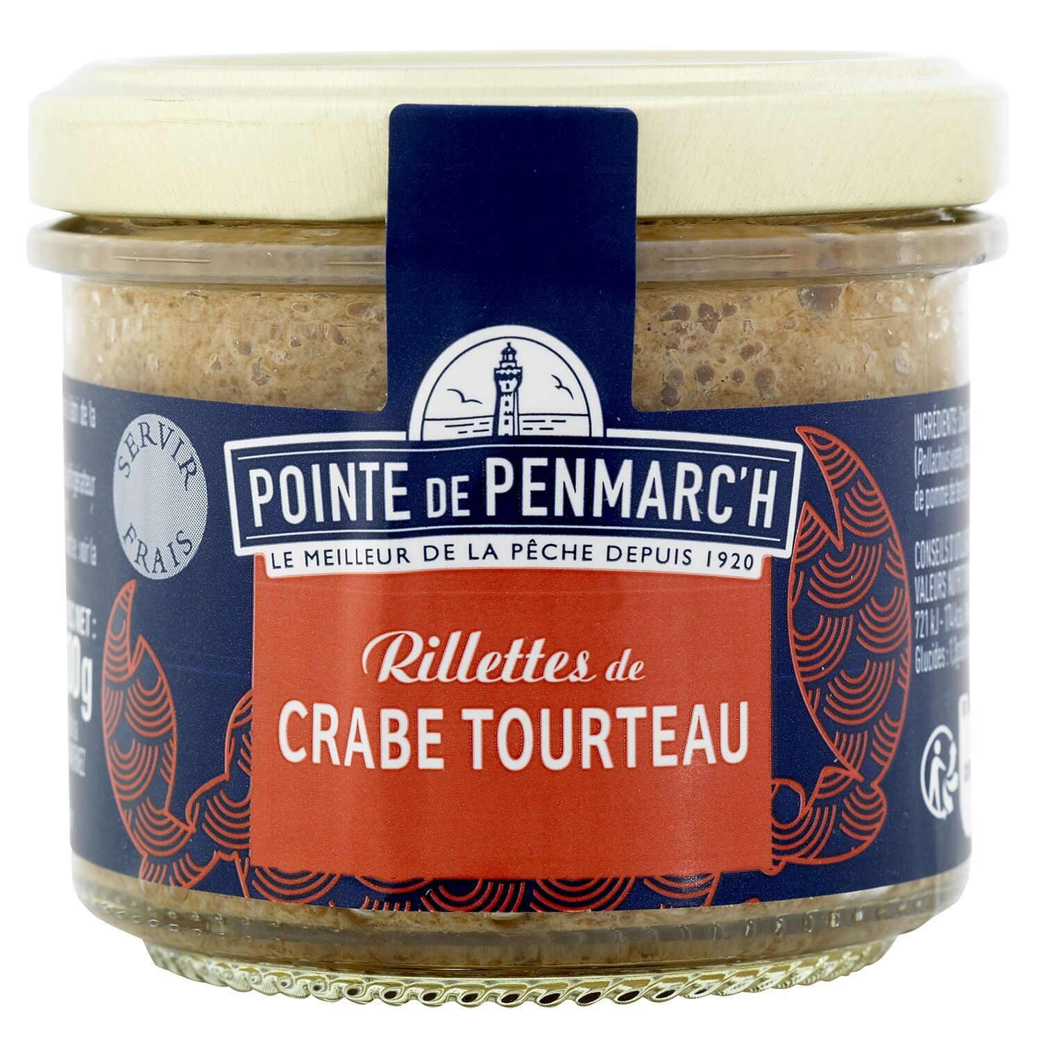 Torta di granchio spalmabile con rillettes di granchio - verrine 100g