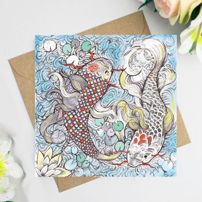 Carpe Koi Carte de vœux