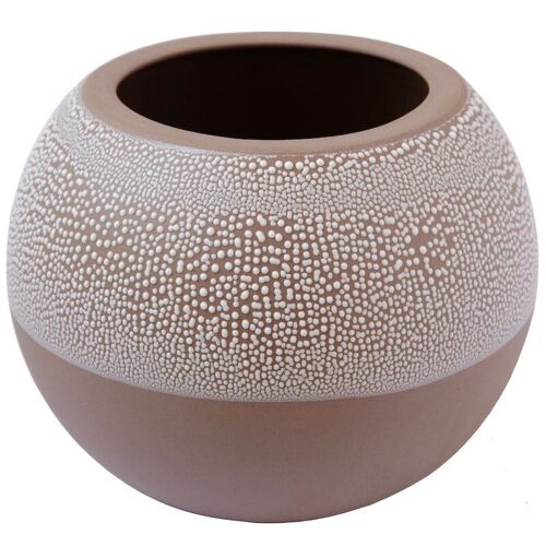 Flower pot Nina brown