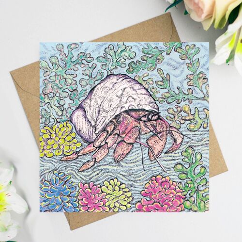 Hermit Crab Greeting Card