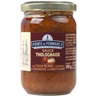 Salsa tolognaise con bonito del norte y cebolla de Bretaña