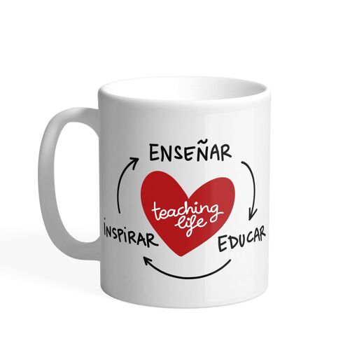 Taza Profe Enseñar, educar, inspirar