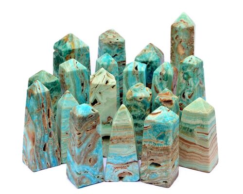 1 kg Lot of Blue Aragonite Tower (4-6 Pcs)