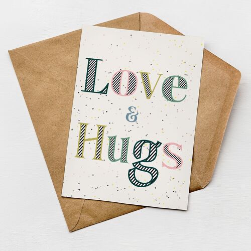 Love & Hugs Card | Greetings Card