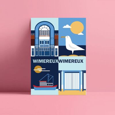 Postkarte Wimereux - Opalküste - Hauts-de-France