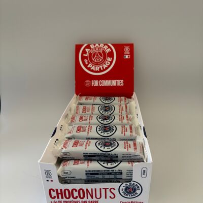 Display de 30 barritas de chocolate proteico PSG choconut