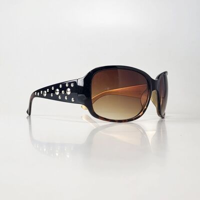 Braune TopTen-Sonnenbrille mit Nieten an den Bügeln SRP217-1Q