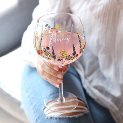 Wildflower Gin Glass