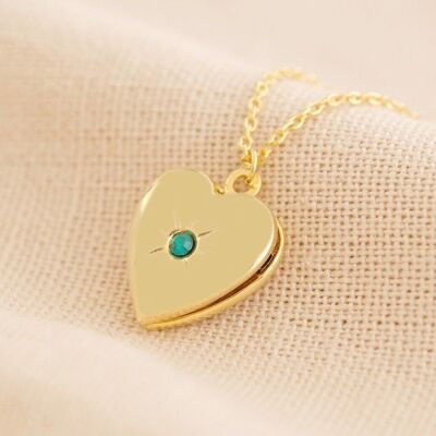 Goldkette mit May Heart Medaillon