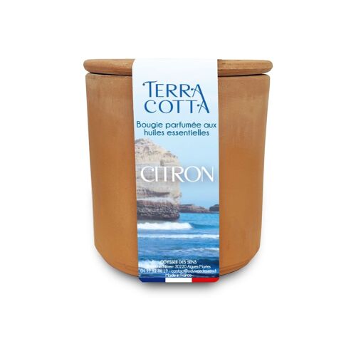 Bougie 180g TERRA COTTA CITRON