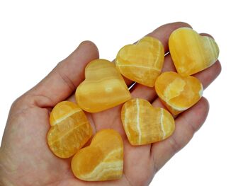 Coeur de cristal de calcite orange (30mm - 40mm) 4