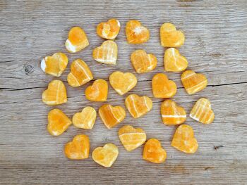 Coeur de cristal de calcite orange (30mm - 40mm) 7