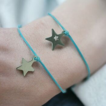 Lot de 2 Bracelets Familiaux Assortis - Etoile Souvenir inoubliable 4