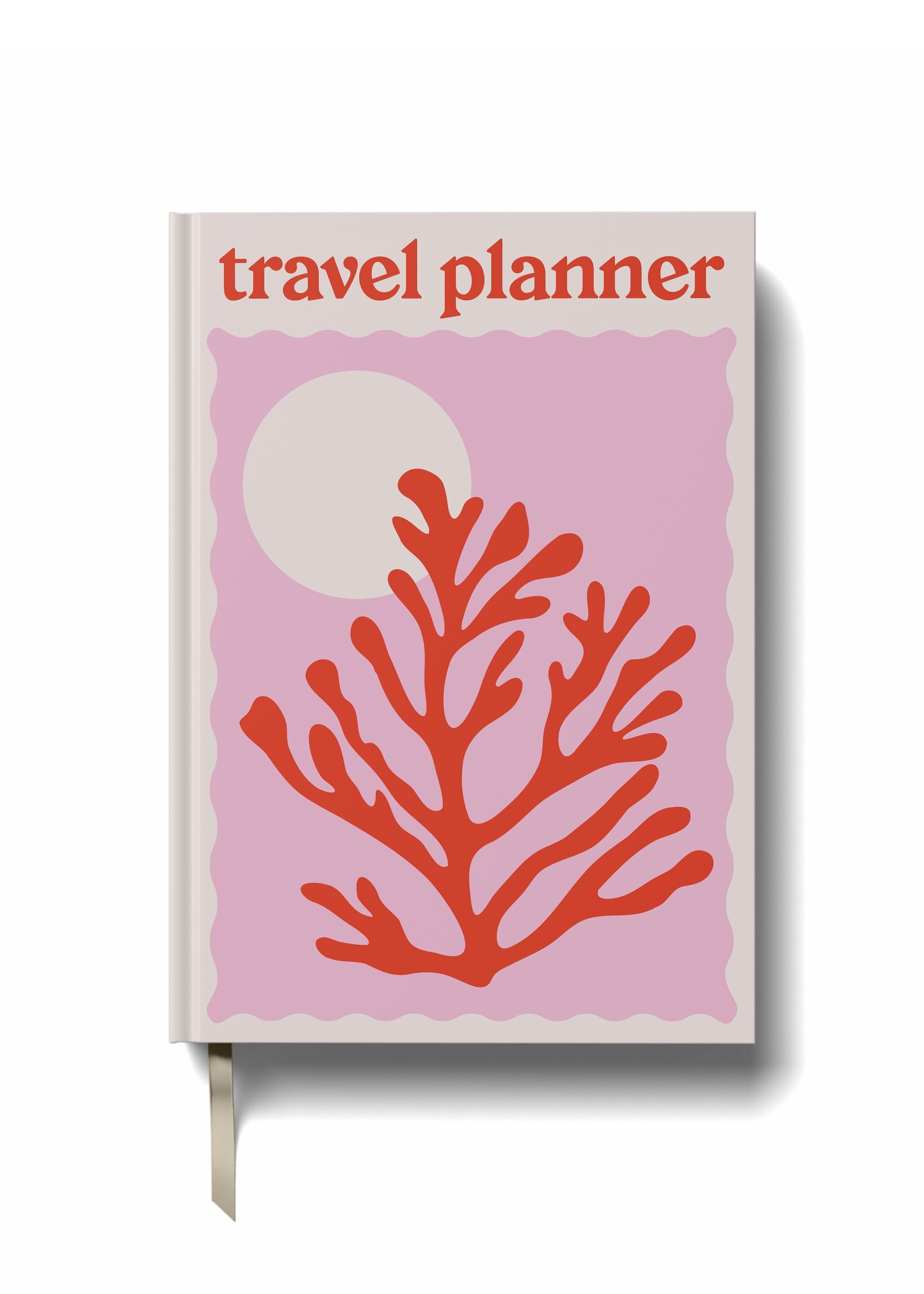 Travel Planner - A5 Hardback - Red Coral
