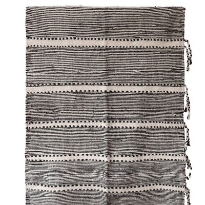 Alfombra bereber Kilim marroquí de pura lana 102 x 144 cm