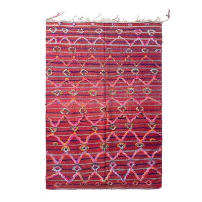 Alfombra bereber Kilim marroquí de pura lana 138 x 220 cm
