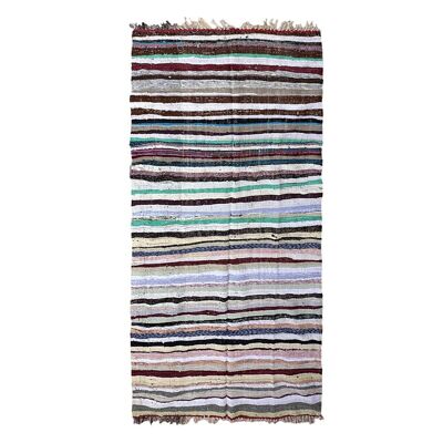 Tappeto berbero Kilim marocchino in pura lana 138 x 297 cm