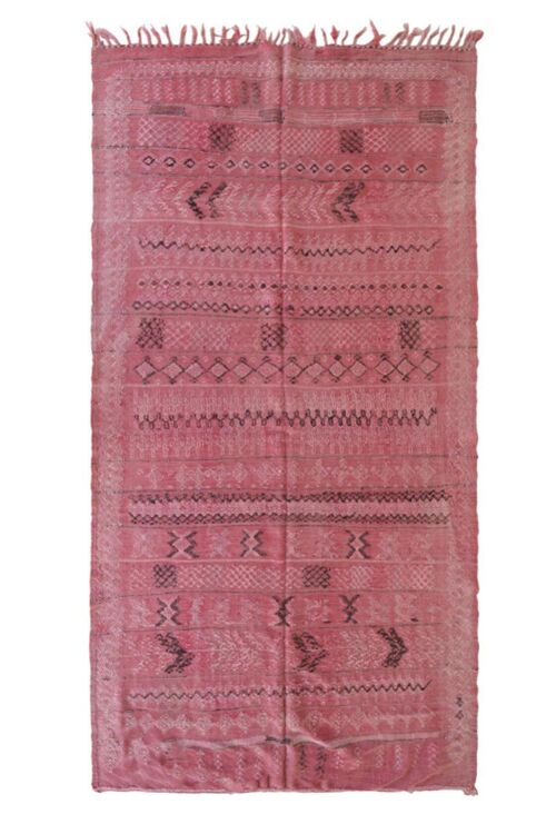 Tapis Kilim Berbere marocain pure laine 144 x 278 cm