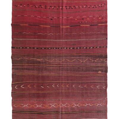 Alfombra bereber Kilim marroquí de pura lana 157 x 217 cm