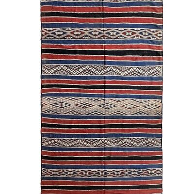 Pure wool Moroccan Kilim Berber rug 157 x 296 cm