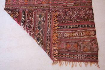 Tapis Kilim Berbere marocain pure laine 168 x 360 cm 4