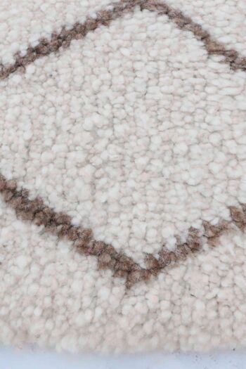 Tapis berbère marocain pure laine 100 x 140 cm 3