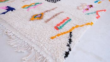 Tapis Berbere marocain pure laine 141 x 261 cm 2