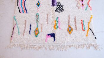 Tapis Berbere marocain pure laine 141 x 261 cm 10