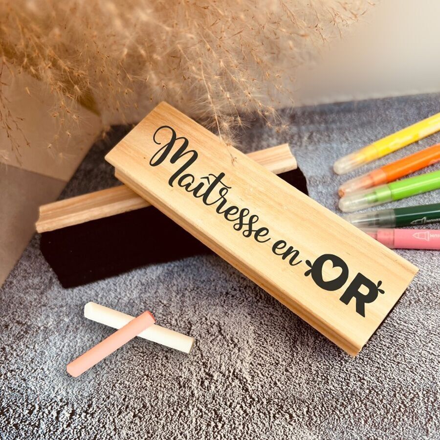 Pennello da lavagna - Maitresse en Or - regalo per l'insegnante di fine anno scolastico