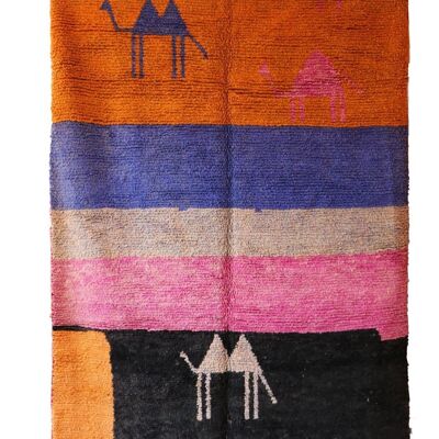 Tapis Berbere Boujaad coloré 200 x 304 cm