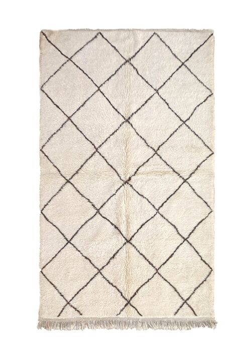 Tapis Berbere contemporain en laine fait main 151 x 253 cm