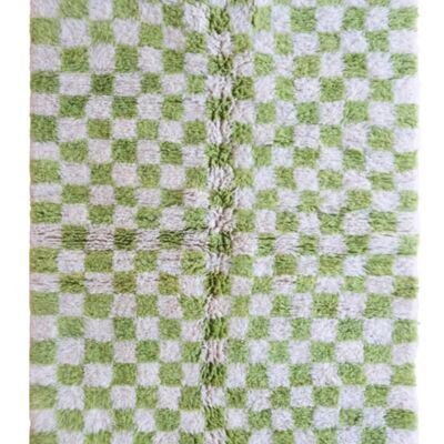 Berber checkered wool rugx 153 x 244 cm