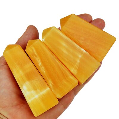 Obelisco de Calcita Naranja (100g - 170g)